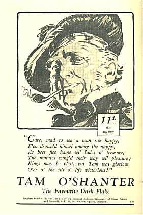 tamoshanter tobacco advert